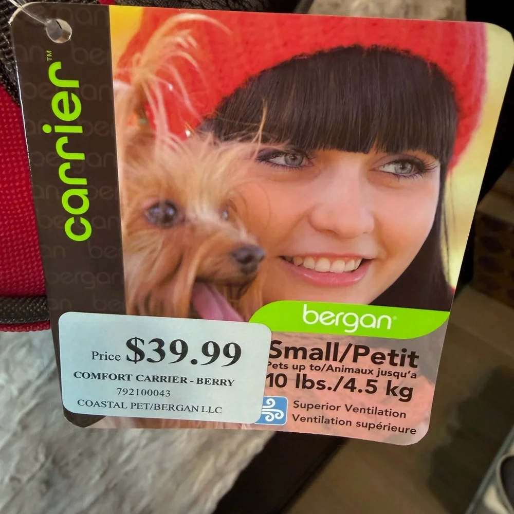 Pet Carrier - Pink and Black NWT